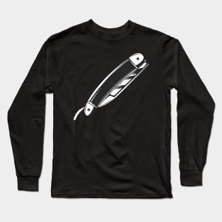 Barber shop razor blade Long Sleeve T-Shirt